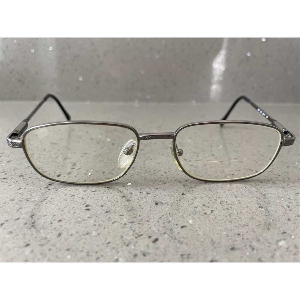 Sferoflex Pat Eyeglasses Frames ONLY Italy 2086 268 Silver Rectangle 52-17-135